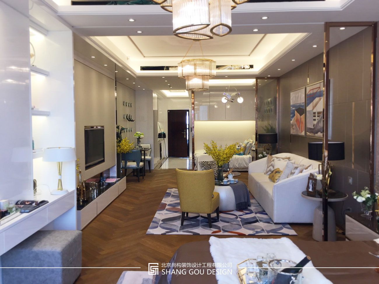 北京-苹果汇公寓现代风样板间软装设计项目